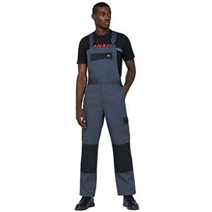 Dickies - Everyday tuinbroek voor heren met bandjes, grijs, zwart, maat: M, M, grijs.