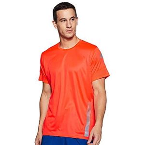 adidas 25/7 t-shirt runr heren, Solar Rood/Zwart