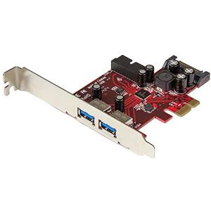 StarTech.com PCI Express Controller-kaart met 4 USB 3.0-poorten, 2 externe 2 interne PCIe-adapter met SATA-voeding (PEXUSB3S2EI)