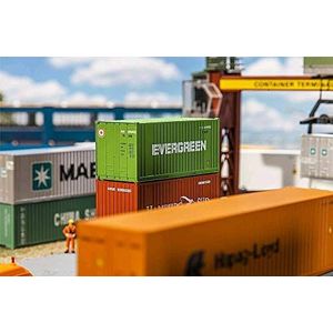 Faller FA 180821 - 20 containers Evergreen - accessoires voor modelspoorwegen