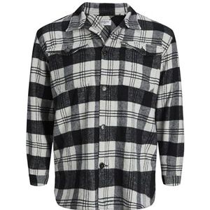 JACK & JONES Jorollie Check Overshirt Ls Pls Chemise pour homme, Blazer bleu marine., 3XL