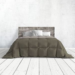 Romantic zomerdekbed, tweepersoonsbed, stone/champagne