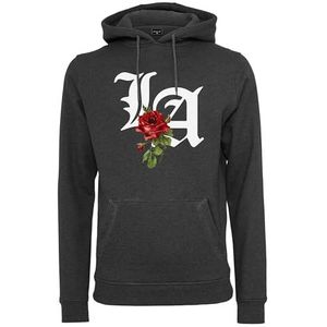 Mister Tee la rose heren hoodie, Houtskool.