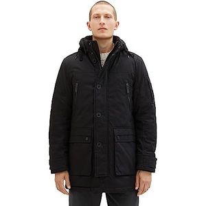 TOM TAILOR 1037358 parka voor heren, 29999 - zwart.