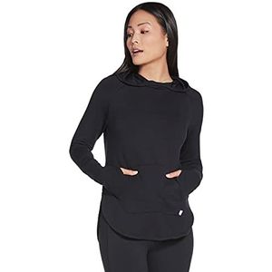 Skechers Awakened Hoodie voor dames met capuchon, Bold Zwart