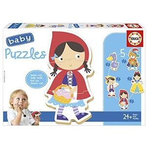 Educa - Babypuzzels Het was een keer | Set van 5 progressieve babypuzzels van 3 tot 5 stukjes om te leren met verschillende moeilijkheidsgraden naarmate ze groeien. +24 Maanden (19669)