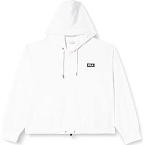 Fila Burdur dames capuchonpullover, kort, Stralend wit.