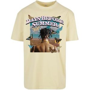 Mister Tee T-shirt pour homme Days Before Summer Oversize, Jaune doux, M