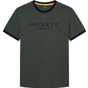 Hackett London Klassiek Heritage T-shirt voor heren, donkergroen