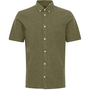 CASUAL FRIDAY CFAnton LS CC a fil herenhemd, 1805211/Burnt Olive Melange, L, 1805211/Burnt Olive Melange, L, 1805211/Burnt Olive Melange