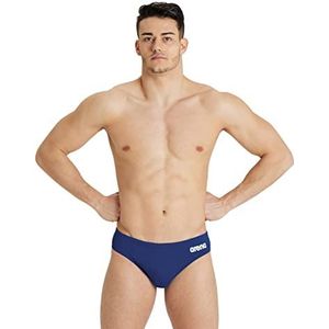 ARENA Boys' Beach Boxer Solid Strandshorts, uniseks, voor kinderen en jongeren, 1 stuk, marineblauw-wit
