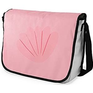 Bonamaison Digitaal bedrukte schoudertas voor studenten, schoudertas, portemonnee, schoolranage, grootte: 29 x 36 cm