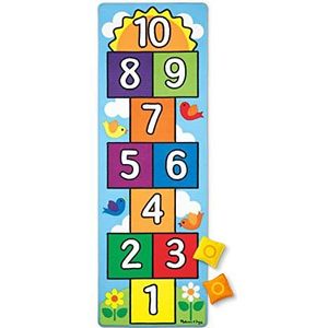 Melissa & Doug - Hop & Count Hopscotch tapijt (frustratievrije verpakking), harten, 96152