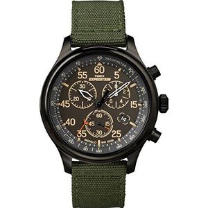 Timex Heren analoog kwarts horloge met geen armband, groen/zwart, Band