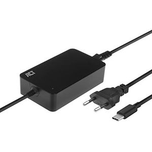 ACT USB C-oplader 65 W PD, oplaadkabel voor laptop type C, voor MacBook, laptop, smartphone, tablet - AC2005