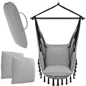 VITA5 Hangstoel voor buiten, schommel voor ontspanning, robuuste hangstoel voor binnen, geschikt voor alle decoraties, hangstoel, gemakkelijk te monteren, comfortabele hangmat
