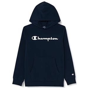 Champion Legacy American Classics - Ultra Light Powerblend Terry Logo Sweatshirt met capuchon voor kinderen en jongeren, Navy Blauw