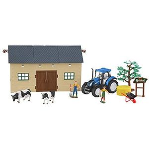 JAMARA 460533 - New Holland Farmer Set2, 1:32, officieel gelicentieerd, plezier voor kleine boeren, gedetailleerd design met accessoires, meerkleurig