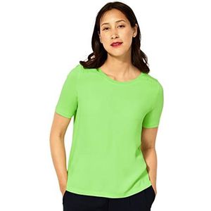 Street One T-shirt met korte mouwen voor dames, groen (Peppy Green)
