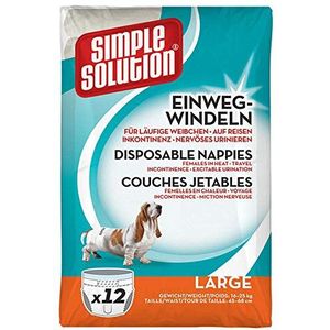 Simple Solution wegwerpluiers voor honden, maat XL, 12 stuks