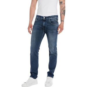 Replay Anbass Powerstretch Denim Jeans voor heren, 009 Medium Blauw
