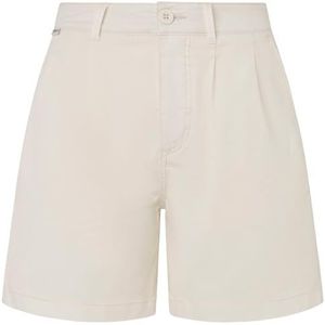 Pepe Jeans Vania Shorts voor dames, Wit (Moss White)