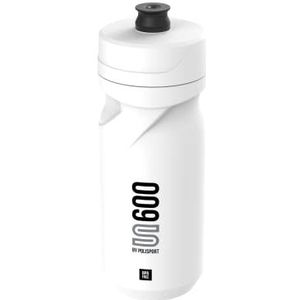 POLISPORT 8645300206 - Fietsjerrycan model S600 met een inhoud van 600 ml. Waterfles voor fietsers, BPA-vrij, in de kleur wit