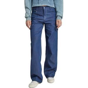 G-STAR RAW Judee Cargo Denim Jeans voor dames, Blauw (Raw Denim D24673-d541-001)