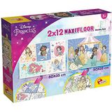 Lisciani Giochi 86573 Disney Supermaxi 2 x 12 prinses kinderpuzzel