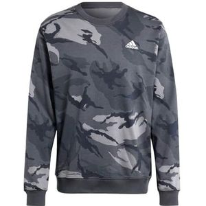 adidas Sweat-shirt à col rond camouflage pour homme