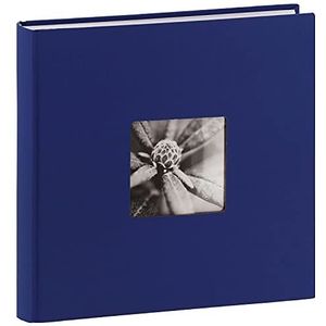 Hama Fotoalbum ""Fine Art"" (formaat 30 x 30 cm, 100 witte pagina's, zonder spiraal), blauw