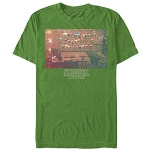 Stranger Things Christmas Lights T-Shirt À Manches Courtes Homme, Vert Kelly, 3XL