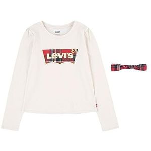 Levi'S Kids  Meet And Greet Ls Tee And Fille 10-16 Ans, Blanc Antique, 2 ans