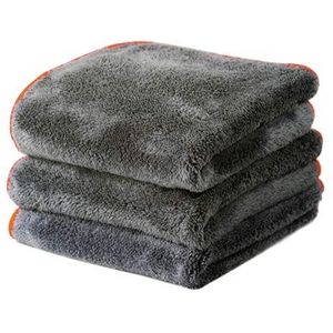 Glart 3 universele fluffy 600 g/m², microvezel, 40 x 40 cm, voor kleding, thuis, keuken, toilet, badkamer, tuin, kantoor