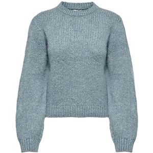 JDY Jdy Dinea L/S O-hals Solid Pullover Knt Noos Dames, Rokerblauw