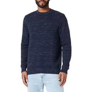 Mavi Sweatshirt met ronde hals voor heren, donkerblauw, S, Donkerblauw