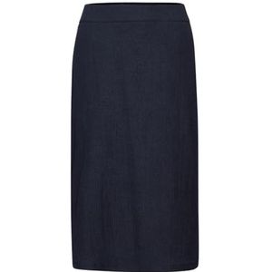 Gestructureerde rok, donkerblauw, 42 W, Donkerblauw