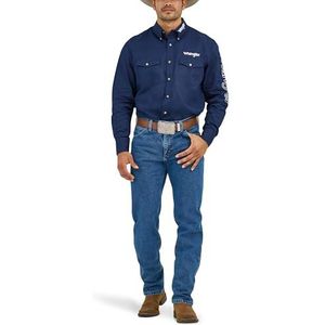 Wrangler Desempenho Performance Corte Caubói Premium Com Fit Cowboy Regular Fit, marineblauw, 42 W/32 L, Navy Blauw