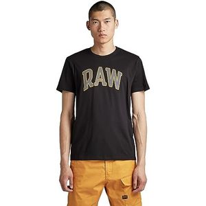 G-Star RAW T-shirt Raw University R T D22831-336 Dk Black Mannen