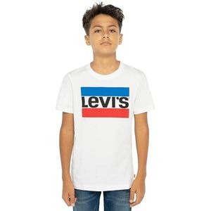 Levi's Kids Lvb Sportswear Logo Tee voor jongens, 2-8 jaar, Wit.