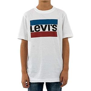 Levi's Kids Lvb Sportswear Logo Tee voor jongens, 2-8 jaar, Wit.