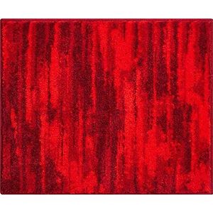 Grund Badmat, 100% polyacryl, ultra zacht, antislip, Öko-Tex gecertificeerd, 50 x 60, robijn