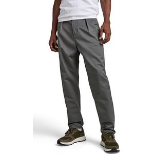 G-STAR RAW Heren Slip Unisex Pleated Chino Relaxed, Grijs (Graniet D20147-c657-1468)