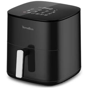 TERRAILLON - COOK&FRY 5L - Olievrije friteuse - 1500W - Ideaal voor 6 personen - 8 programma's - 80°C tot 200°C - LED touchscreen