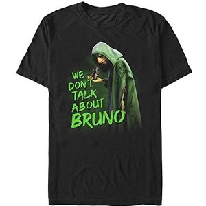 Disney Encanto-Bruno Character Focus Organic T-shirt, korte mouwen, zwart, M, SCHWARZ