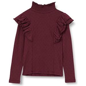 NAME IT Nkfoeliz Ls Top à manches longues pour fille, Aubergine, 116