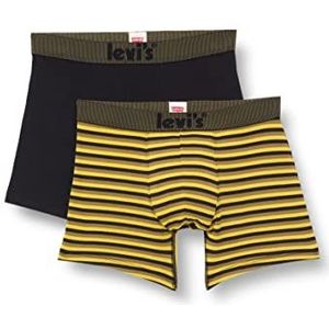 Levi's Set van 2 boxershorts voor heren, Warm olijf