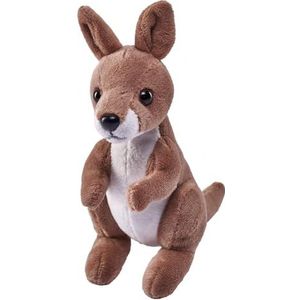 Wild Republic Pocketkins Eco Kangoeroe, pluche dier, 12 cm, pluche speelgoed, gemaakt van gerecyclede materialen, milieuvriendelijk