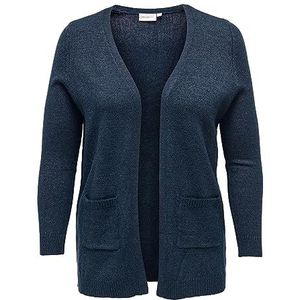 ONLY Caresly L/S Open KNT cardigan voor dames, marineblauw - Details: gemengd, S plus size, Marineblauw. Details: gemengd.