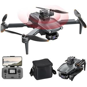 LUXWALLET Chopper X Dodge - 21.6KM/h Drone - WiFi GPS 1080P Full HD Drone – Laser Obstacle Avoidance - EIS Stabilisator - 1200 Meter Afstand + 2x Accu